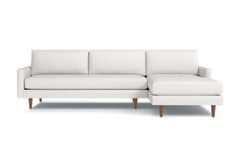 Scott 2pc Sectional Sofa :: Leg Finish: Pecan / Configuration: RAF - Chaise on the Right