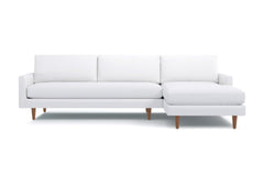 Scott 2pc Sectional Sofa :: Leg Finish: Pecan / Configuration: RAF - Chaise on the Right