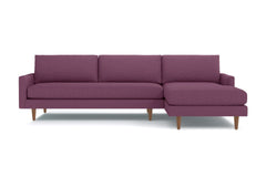 Scott 2pc Sectional Sofa :: Leg Finish: Pecan / Configuration: RAF - Chaise on the Right