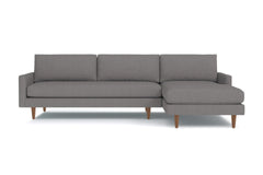 Scott 2pc Sectional Sofa :: Leg Finish: Pecan / Configuration: RAF - Chaise on the Right