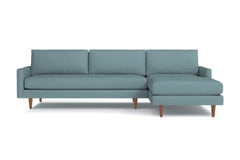 Scott 2pc Sectional Sofa :: Leg Finish: Pecan / Configuration: RAF - Chaise on the Right