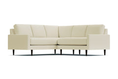 Scott 2pc L-Sectional w/ Loveseat :: Leg Finish: Espresso