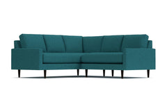 Scott 2pc L-Sectional w/ Loveseat :: Leg Finish: Espresso