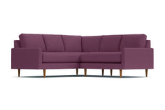 Scott 2pc L-Sectional w/ Loveseat :: Leg Finish: Pecan