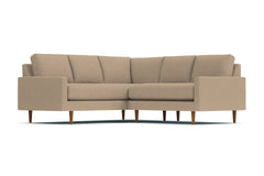 Scott 2pc L-Sectional w/ Loveseat :: Leg Finish: Pecan