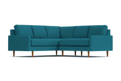 Scott 2pc L-Sectional w/ Loveseat :: Leg Finish: Pecan