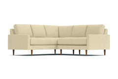 Scott 2pc L-Sectional w/ Loveseat :: Leg Finish: Pecan