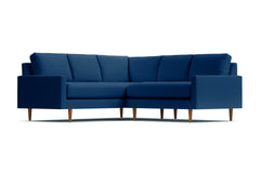 Scott 2pc L-Sectional w/ Loveseat :: Leg Finish: Pecan