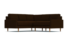 Scott 2pc L-Sectional w/ Loveseat :: Leg Finish: Pecan