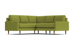 Scott 2pc L-Sectional w/ Loveseat :: Leg Finish: Pecan