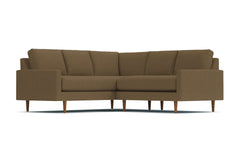 Scott 2pc L-Sectional w/ Loveseat :: Leg Finish: Pecan