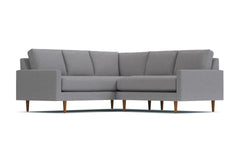 Scott 2pc L-Sectional w/ Loveseat :: Leg Finish: Pecan