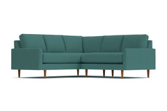 Scott 2pc L-Sectional w/ Loveseat :: Leg Finish: Pecan