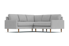 Scott 2pc L-Sectional w/ Loveseat :: Leg Finish: Pecan