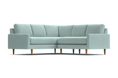 Scott 2pc L-Sectional w/ Loveseat :: Leg Finish: Pecan