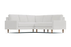 Scott 2pc L-Sectional w/ Loveseat :: Leg Finish: Pecan