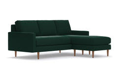 Scott Reversible Chaise Sofa :: Leg Finish: Pecan