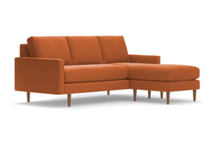 Scott Reversible Chaise Sofa :: Leg Finish: Pecan