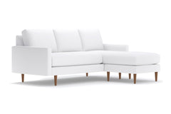 Scott Reversible Chaise Sofa :: Leg Finish: Pecan