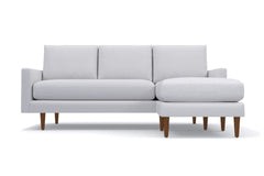 Scott Reversible Chaise Sofa :: Leg Finish: Pecan