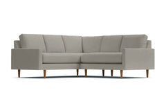 Scott 2pc L-Sectional w/ Loveseat :: Leg Finish: Pecan