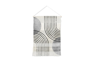 Sun Arch Double Grey Wall Hanging by Moonlightprint