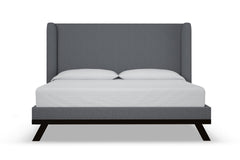Tatum Upholstered Platform Bed :: Leg Finish: Espresso / Size: California King