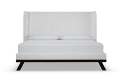 Tatum Upholstered Platform Bed :: Leg Finish: Espresso / Size: Queen Size