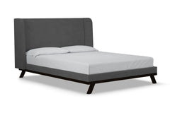 Tatum Upholstered Platform Bed :: Leg Finish: Espresso / Size: Queen Size