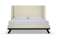 Tatum Upholstered Platform Bed :: Leg Finish: Espresso / Size: California King