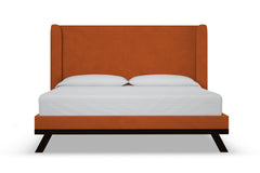 Tatum Upholstered Platform Bed :: Leg Finish: Espresso / Size: California King