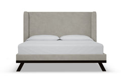 Tatum Upholstered Platform Bed :: Leg Finish: Espresso / Size: California King