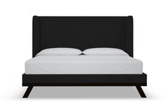 Tatum Upholstered Platform Bed :: Leg Finish: Espresso / Size: California King