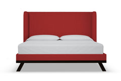 Tatum Upholstered Platform Bed :: Leg Finish: Espresso / Size: California King