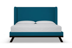 Tatum Upholstered Platform Bed :: Leg Finish: Espresso / Size: California King