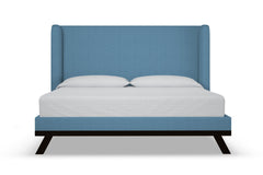 Tatum Upholstered Platform Bed :: Leg Finish: Espresso / Size: California King