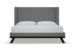 Tatum Upholstered Platform Bed :: Leg Finish: Espresso / Size: King