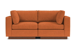 Taylor Plush 2pc Modular Sofa :: Leg Finish: Pecan