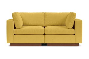 Taylor Plush 2pc Modular Sofa :: Leg Finish: Pecan