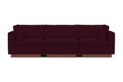 Taylor Plush 3pc Modular Sofa :: Leg Finish: Pecan