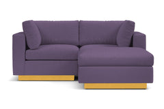 Taylor Plush 3pc Modular Reversible Chaise Sofa :: Leg Finish: Natural