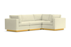 Taylor Plush 4pc Modular L-Sectional Sofa :: Leg Finish: Natural