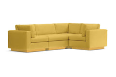 Taylor Plush 4pc Modular L-Sectional Sofa :: Leg Finish: Natural