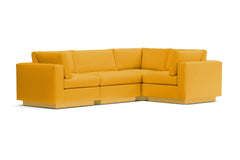 Taylor Plush 4pc Modular L-Sectional Sofa :: Leg Finish: Natural