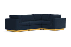 Taylor Plush 4pc Modular L-Sectional Sofa :: Leg Finish: Natural