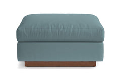 Taylor Plush Ottoman :: Leg Finish: Pecan