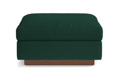 Taylor Plush Ottoman :: Leg Finish: Pecan