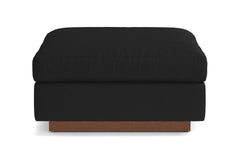 Taylor Plush Ottoman :: Leg Finish: Pecan