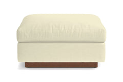 Taylor Plush Ottoman :: Leg Finish: Pecan