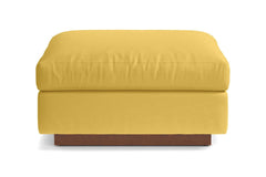 Taylor Plush Ottoman :: Leg Finish: Pecan